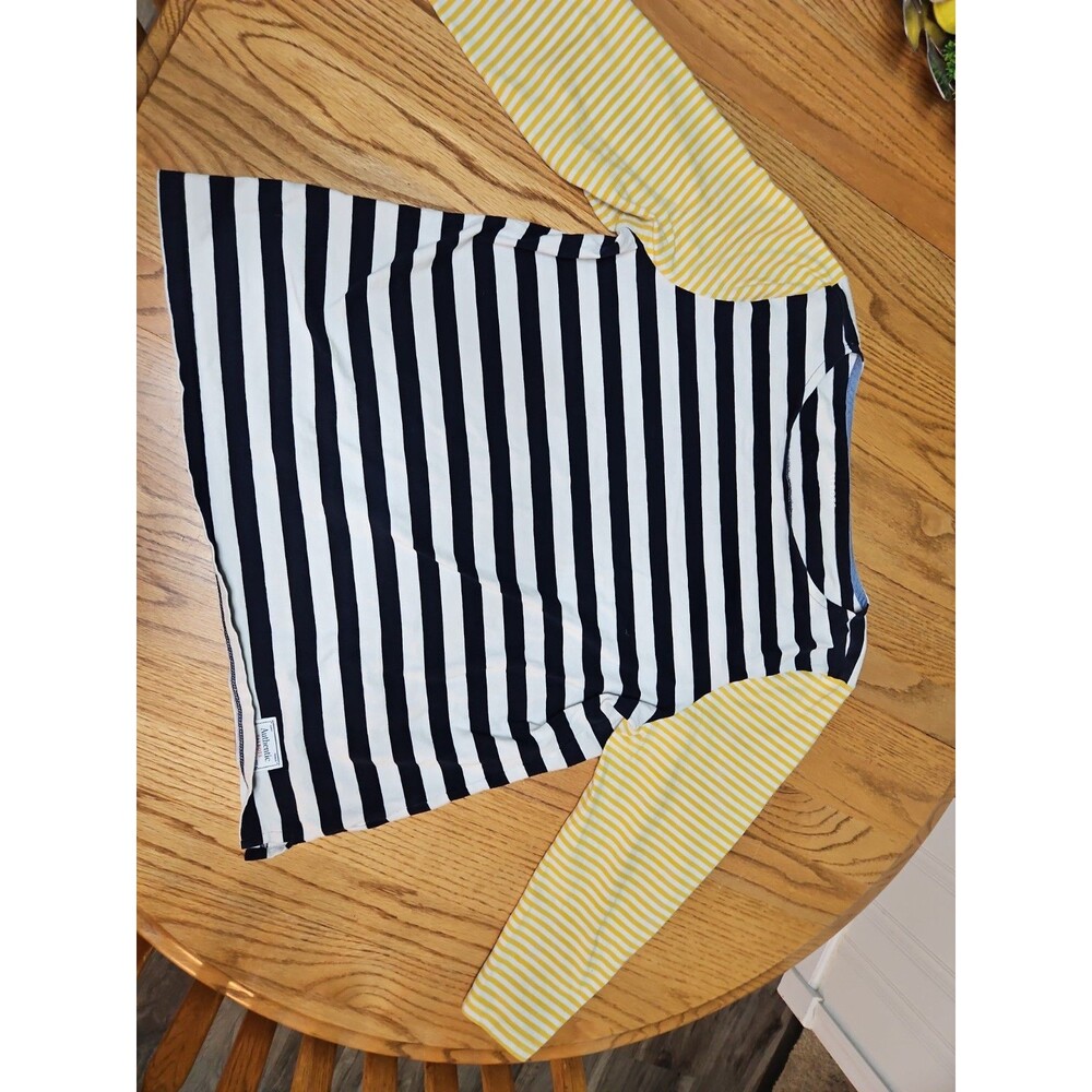 Talbots Woman’s Long Sleeve Stripe Multicolor Shirt Cotton XL NWT